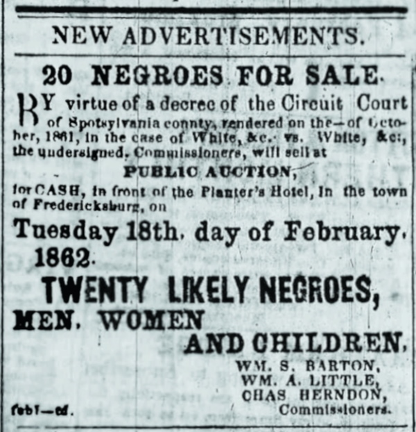 Fredericksburg News, February 1, 1862